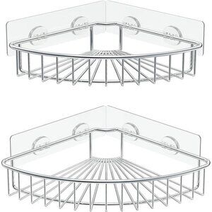 2-Pack Corner Shower Caddy, SUS304 Stainless Steel, Wall Mounted